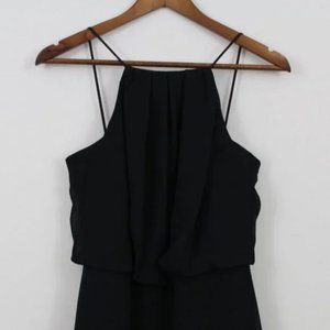 Sorella Vita Black Halter Top Long Gown Dress